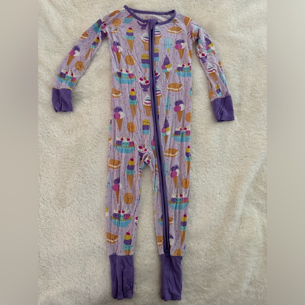 Little Sleepies Ice Cream Party zippy Sz. 18-24 months